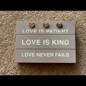 Home Decor Love Sign